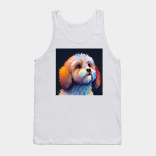 Cute Cavoodle Drawing Tank Top